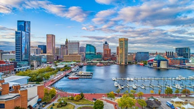 Skyline of Baltimore, Maryland