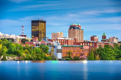 Skyline of Manchester New Hampshire