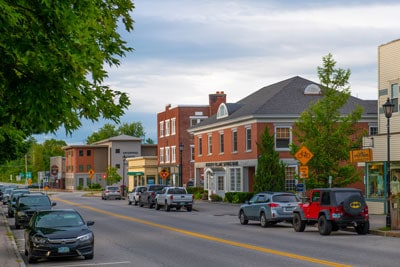 Small businesses in Plymouth, New Hampshire.
